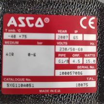 TPL 22419ASCO阿斯卡电磁阀·SXG110A051 24/DC 常闭型